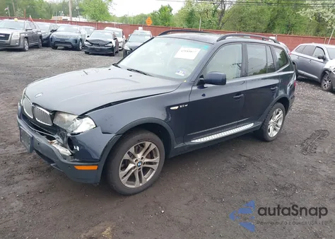2008 BMW X3 3.0Si from USA, damaged, VIN WBXPC93498WJ13806